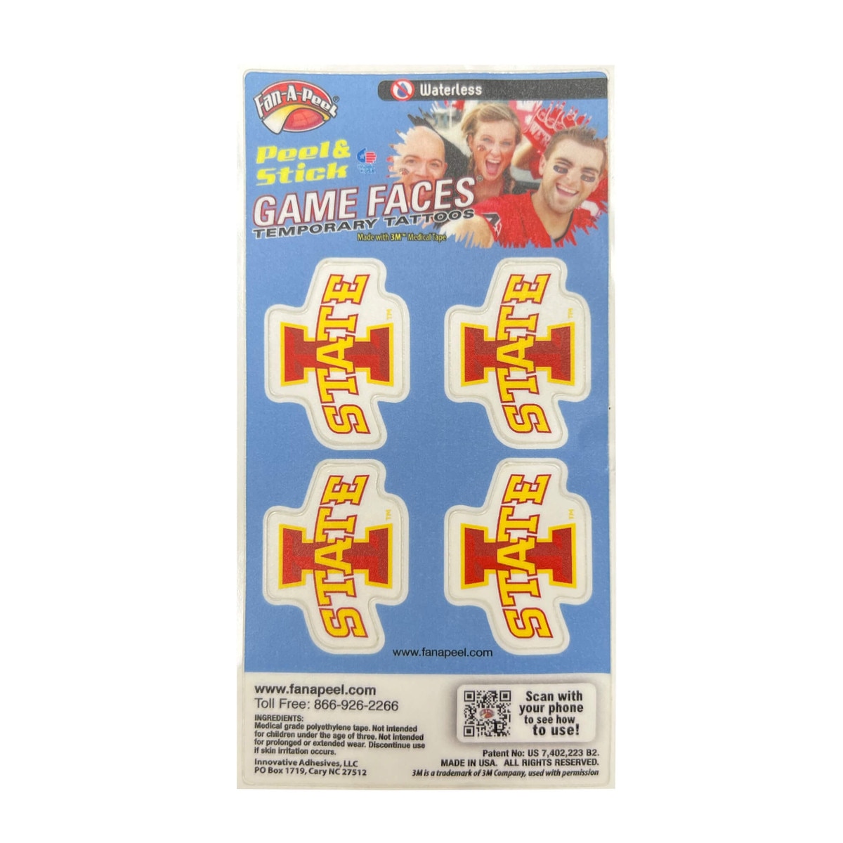 I-State Temporary Skin Tattoo 4-Pack